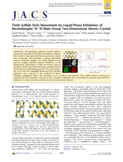 Tin(II) Sulfide (SnS) Nanosheets by Liquid