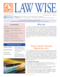 THE COVERDELL TEACHER PROTECTION ACT