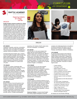 Curriculum by Department