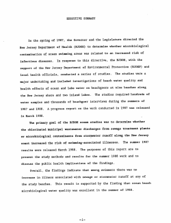 Ocean Health Study Final Summary Report