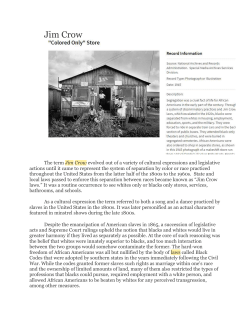 Jim Crow - Willingboro School District