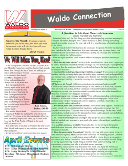 April 2016 - Waldo Real Estate