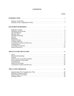 contents - Scott Township - Columbia County Pennsylvania