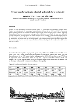 Urban transformation in Istanbul: potentials for a better city