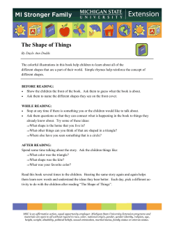 The Shape of Things - MSU Extension