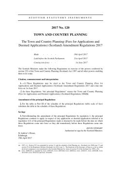 planning fee - West Lothian