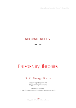 George Kelly - Social