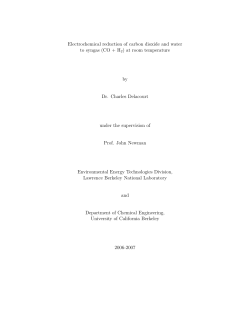 Electrochemical reduction of carbon dioxide and water to syngas