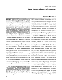 States` Rights and Economic Development