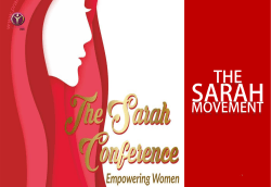 Sarah Conf 2017 Launch Slides BOOKLET