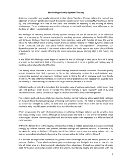bert hellinger family systems therapy