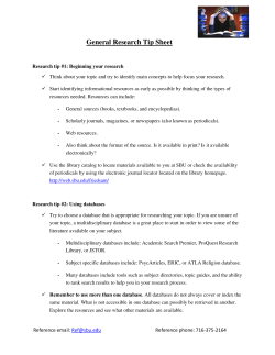 Help With Research