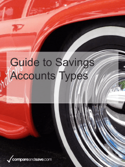 Guide to Savings Accounts Types