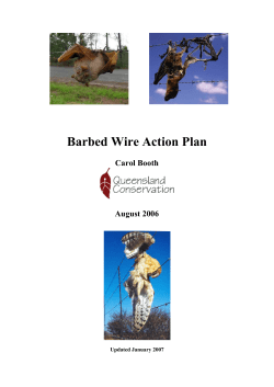 Barbed Wire Action Plan - Wildlife Friendly Fencing
