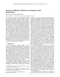 Spontaneous QBO‐like oscillations in an atmospheric model