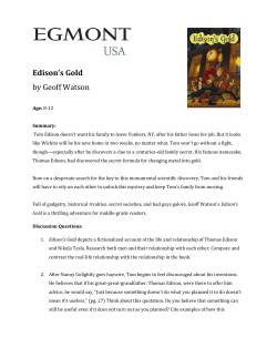 Edison`s Gold - TeachingBooks.net