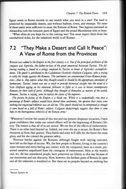 Chapter 7 The Roman Peace 469 Egypt sends to Rome exceeds in