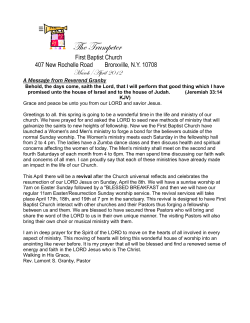 The Trumpeter - First Baptist Church