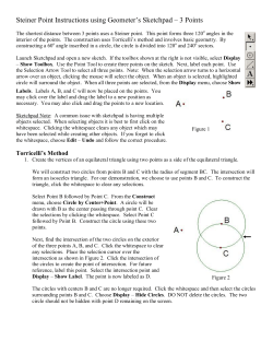Steiner Point Instructions using Geometer`s Sketchpad &ndash; 3
