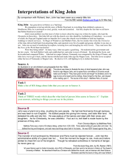Interpretations of King John