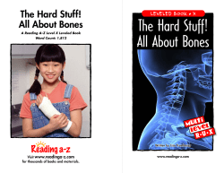 The Hard Stuff! All About Bones