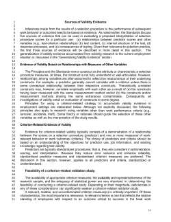 Sources of Validity Evidence