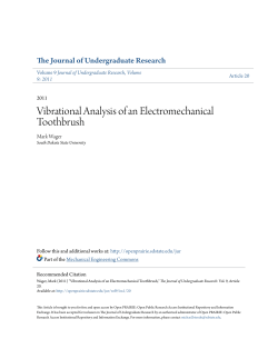 Vibrational Analysis of an Electromechanical Toothbrush