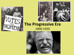 The Progressive Era