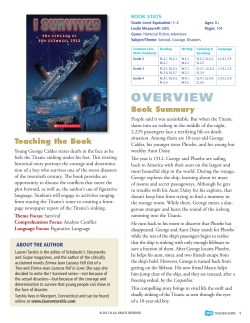 I Survived the Sinking of Titanic Storia Teaching Guide