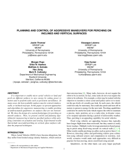 planning and control of aggressive maneuvers for perching on