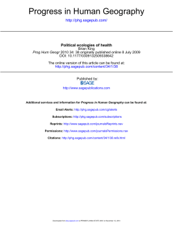 Political ecologies of health by Brian King