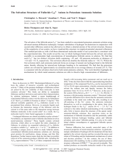 The Solvation Structure of Fulleride C60 Anions in Potassium