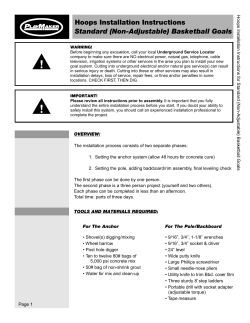 Hoops Installation Instructions Standard (Non