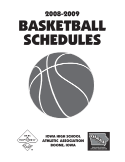 08_09 BB Schedule Book - Iowa High School Athletic Association