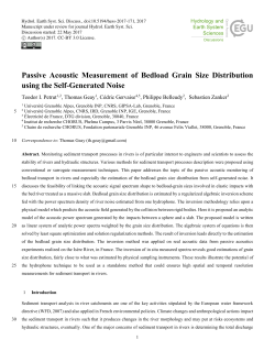 Passive Acoustic Measurement of Bedload Grain Size Distribution