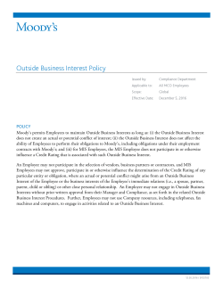 Outside Business Interest Policy