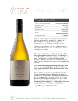 tasting notes - Kingston Family Vineyards