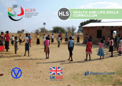 Health and life skills curriculum for the Adolescent Girls