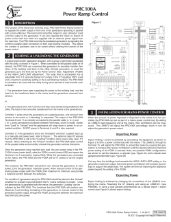 PRC100A Power Ramp Control