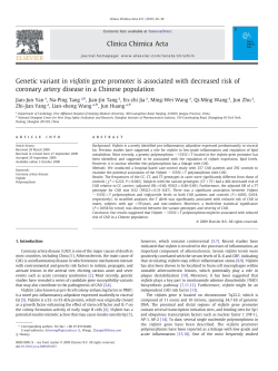 Genetic variant in visfatin gene promoter is associated with