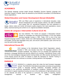 2016 Spanish Language Course and Transcripting Information