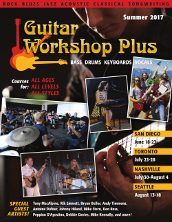 Summer 2017 - Guitar Workshop Plus