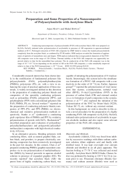 Preparation and Some Properties of a Nanocomposite of