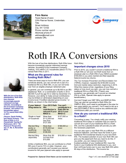 Roth IRA Conversions