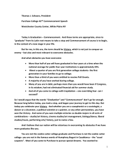 Commencement 2014 - Purchase College