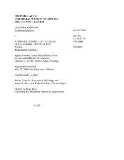 ANDRADE v. ATTORNEY GENERAL OF THE STATE OF