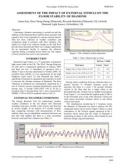 Assessment of the Impact of External Stimuli on the Floor Stability of