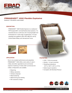 PRIMASHEET&reg; 1000 Flexible Explosive - Ensign