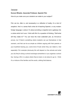 Spanish Film - University of Leeds