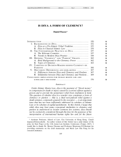 is diya a form of clemency?